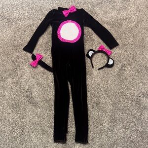 Brown and Hot Pink Girl's Monkey Costume with Sparkle Accents